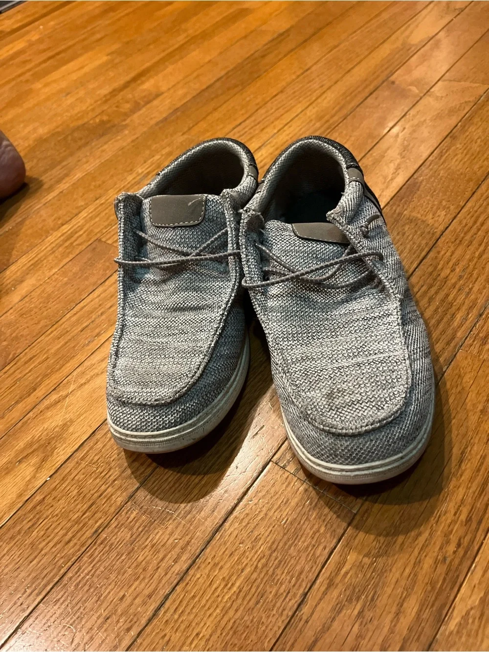 Men's Casual Knit Slip-On Loafers in Heather Gray
